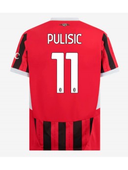 Muži Futbalové oblečenie AC Milan Christian Pulisic #11 2024-25 Krátky Rukáv - Domáci